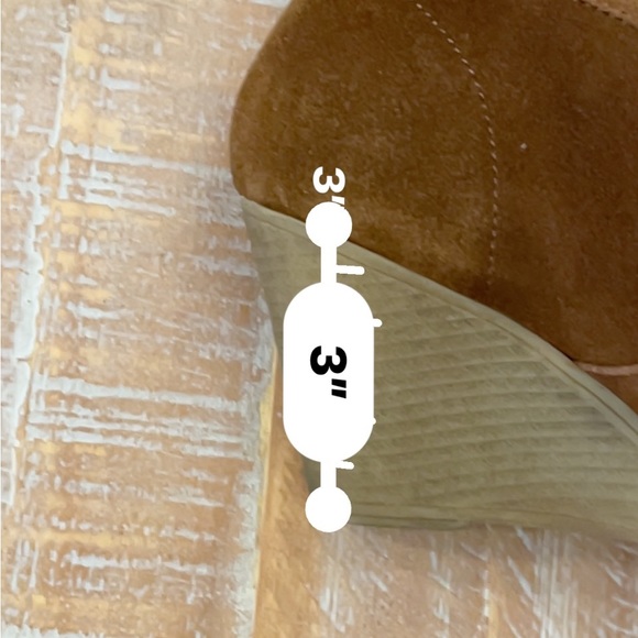 Chukka leather bootie Wedges sz 9 - Picture 10 of 12